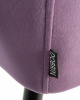 Стул обеденный DOBRIN ROBERT, черные матовые ножки, велюр V108-45 Темно-фиолетовый