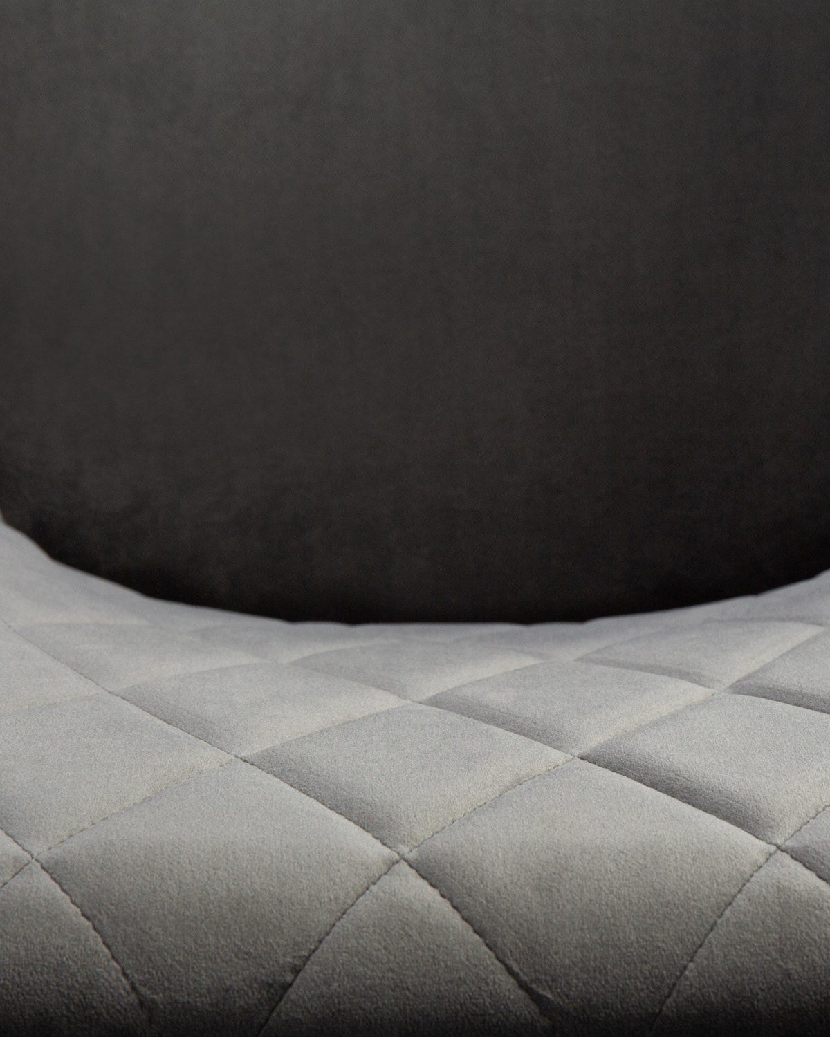 Стул обеденный DOBRIN ROBERT, черные матовые ножки, велюр V108-92 Антрацит