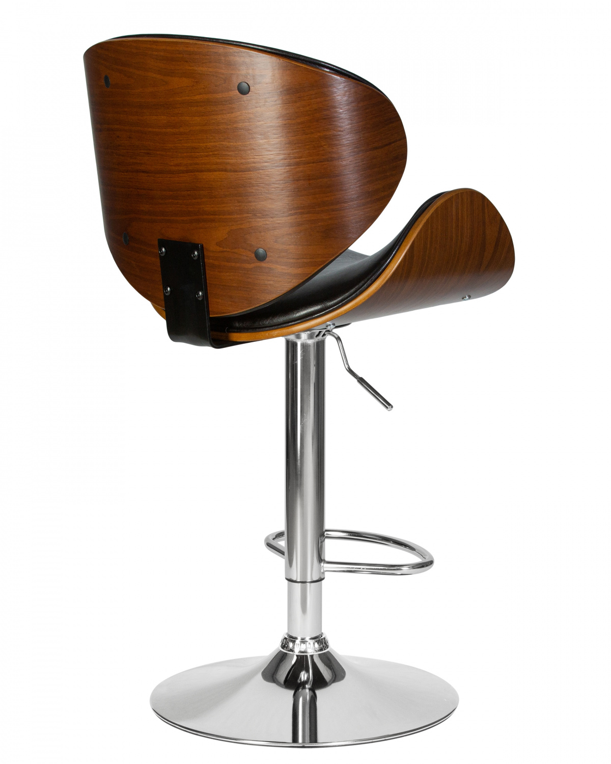 Стул барный DOBRIN JACK, цвет черный глянец PU ABD 002