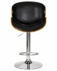 Стул барный DOBRIN JACK, цвет черный глянец PU ABD 002