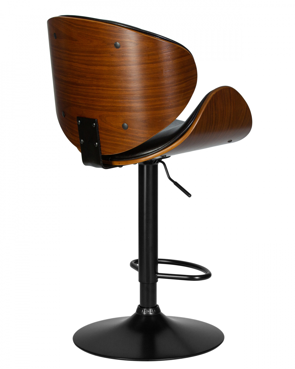 Стул барный DOBRIN JACK BLACK, цвет черный глянец PU ABD 002