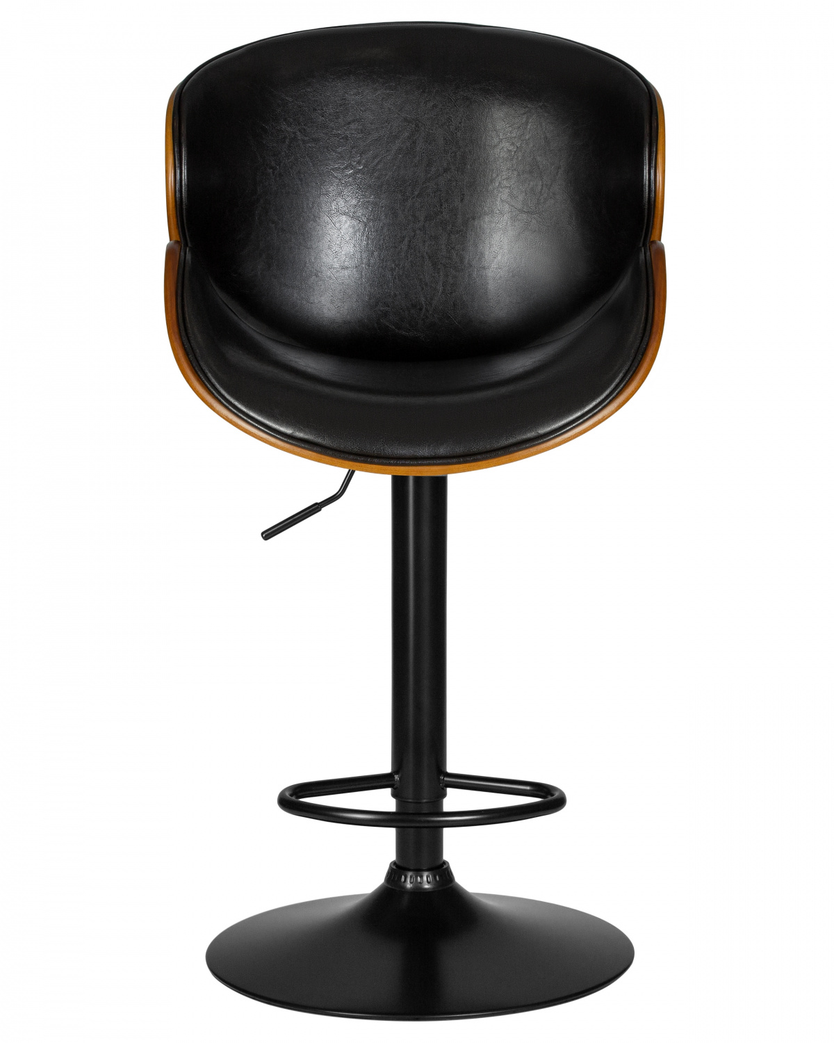 Стул барный DOBRIN JACK BLACK, цвет черный глянец PU ABD 002