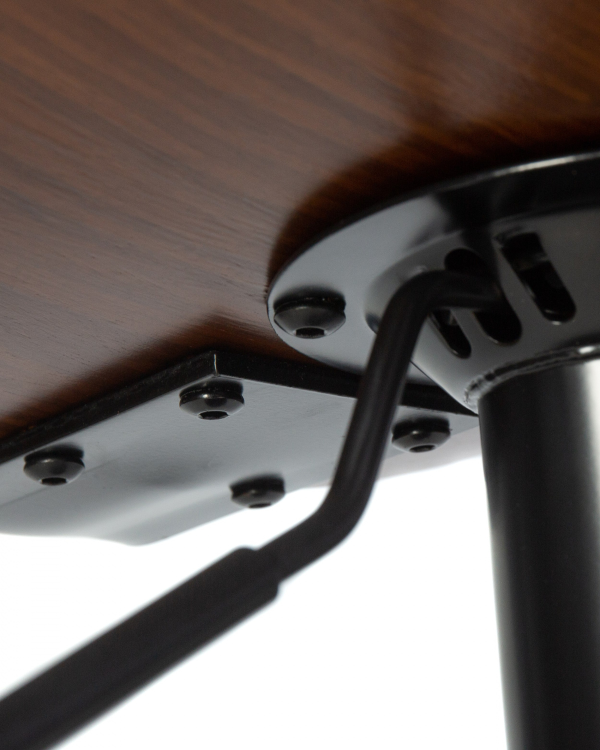 Стул барный DOBRIN JACK BLACK, цвет черный глянец PU ABD 002