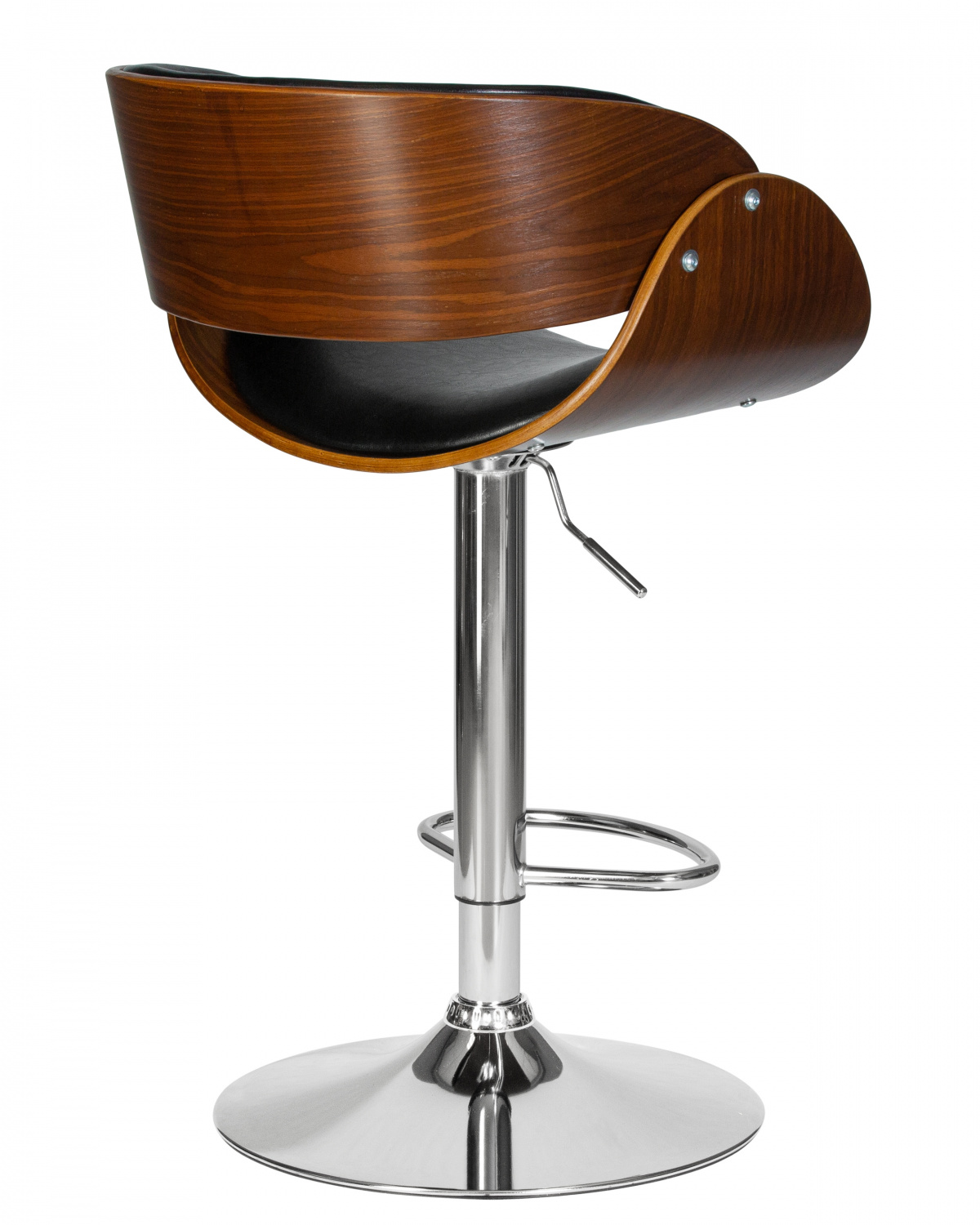 Стул барный DOBRIN JOHN, цвет сиденья черный глянец PU ABD 002