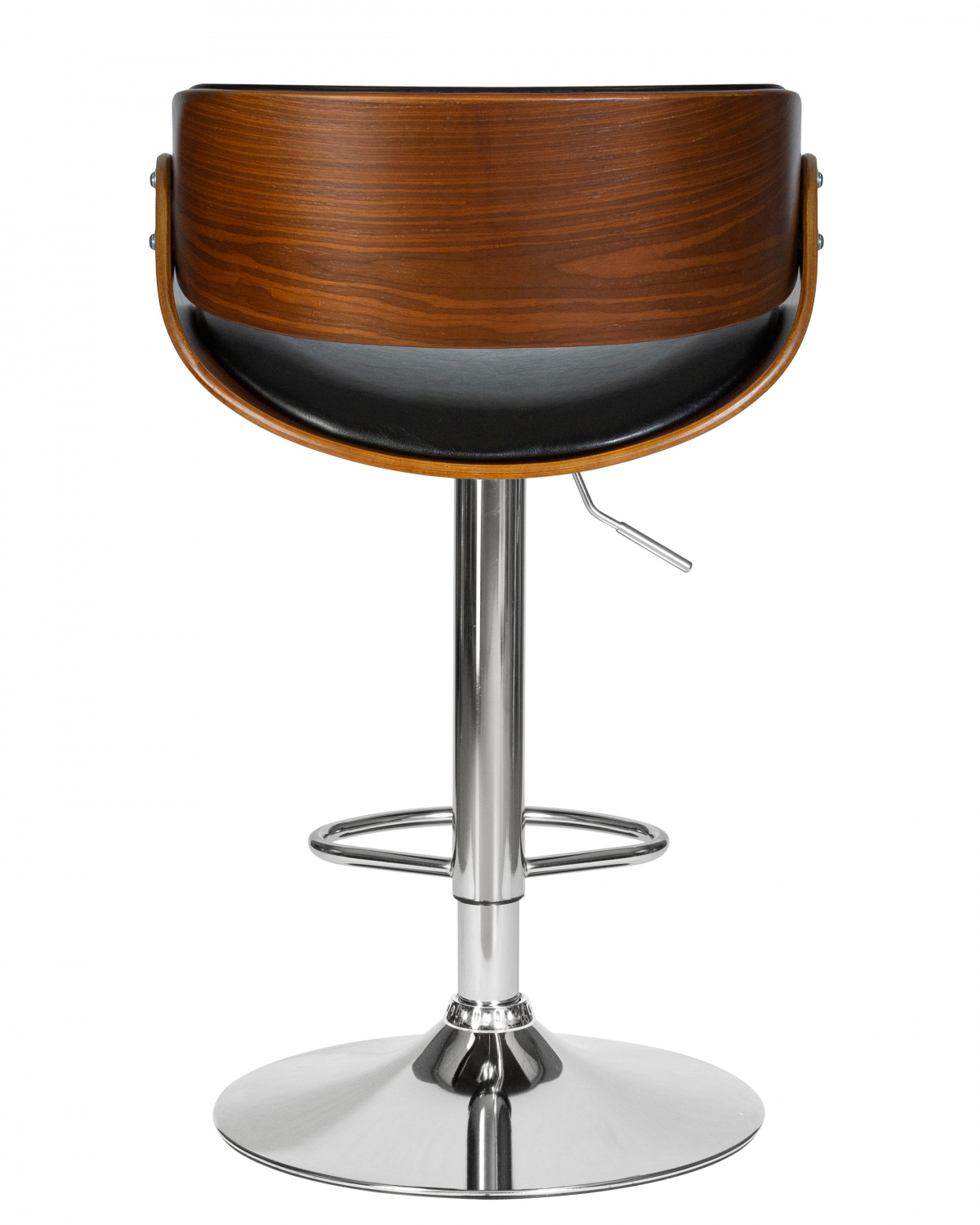 Стул барный DOBRIN JOHN, цвет сиденья черный глянец PU ABD 002