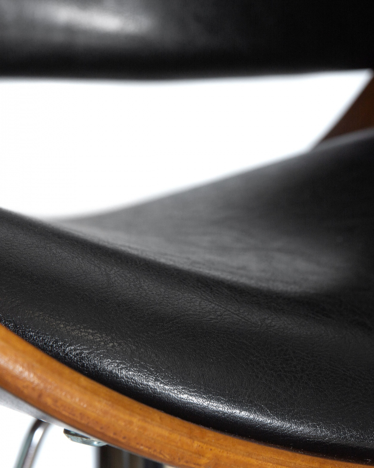 Стул барный DOBRIN JOHN, цвет сиденья черный глянец PU ABD 002