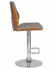 Стул барный DOBRIN PETER, серая ткань AAA 001