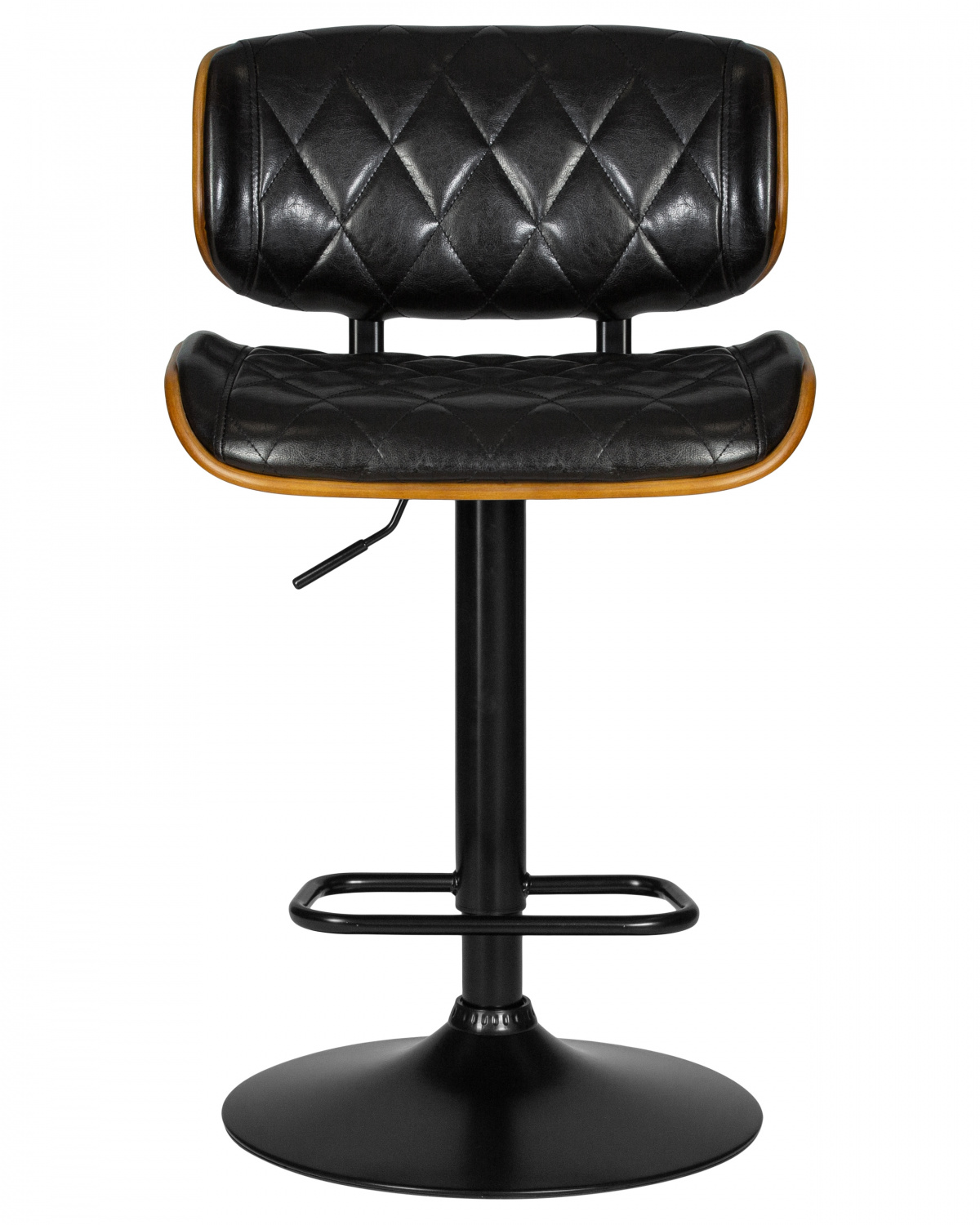 Стул барный DOBRIN MORGAN, цвет черный глянец PU ABD 002