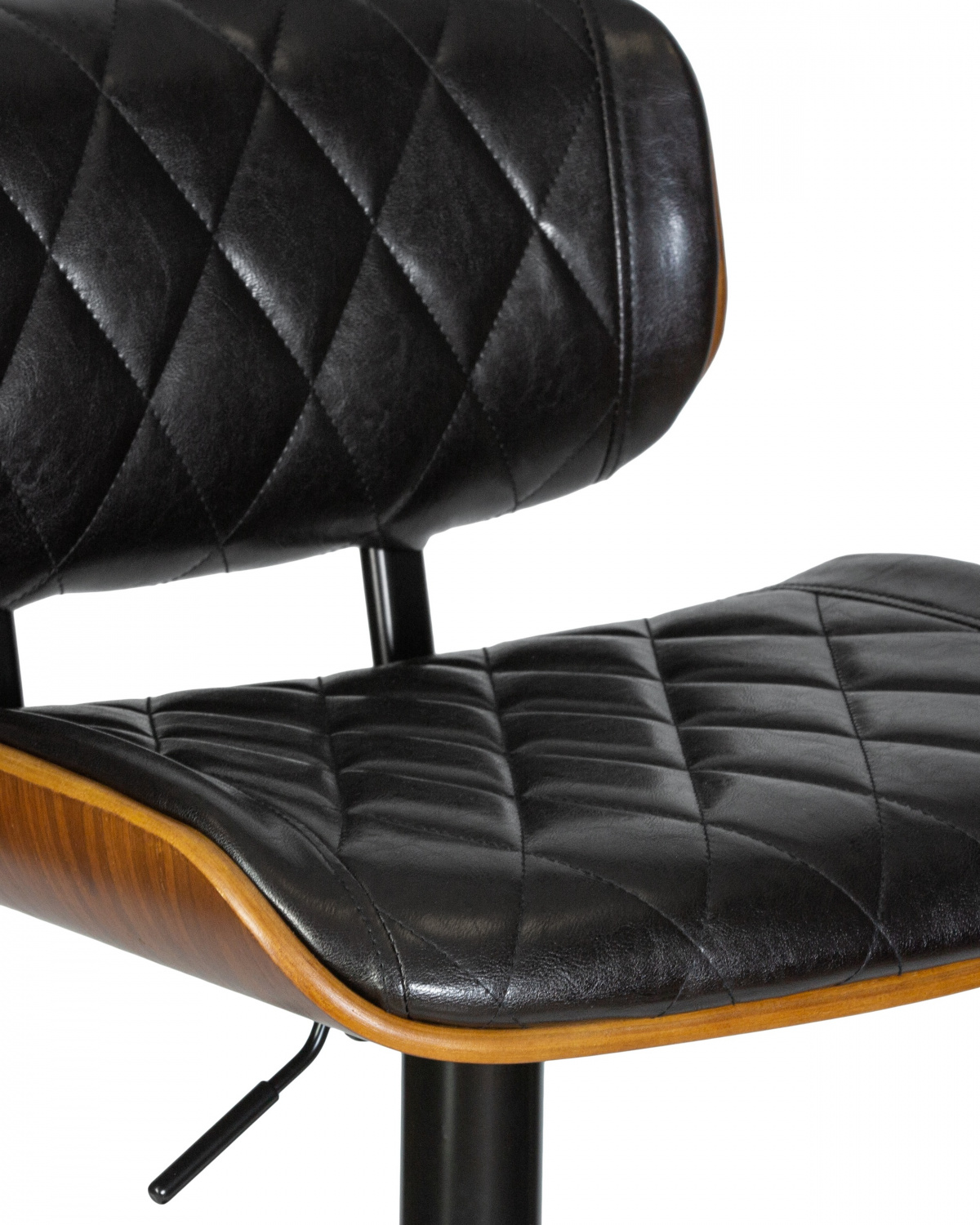 Стул барный DOBRIN MORGAN, цвет черный глянец PU ABD 002