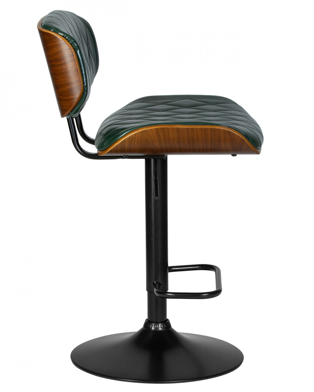 Стул барный DOBRIN MORGAN, цвет зеленый глянец PU 1890-14