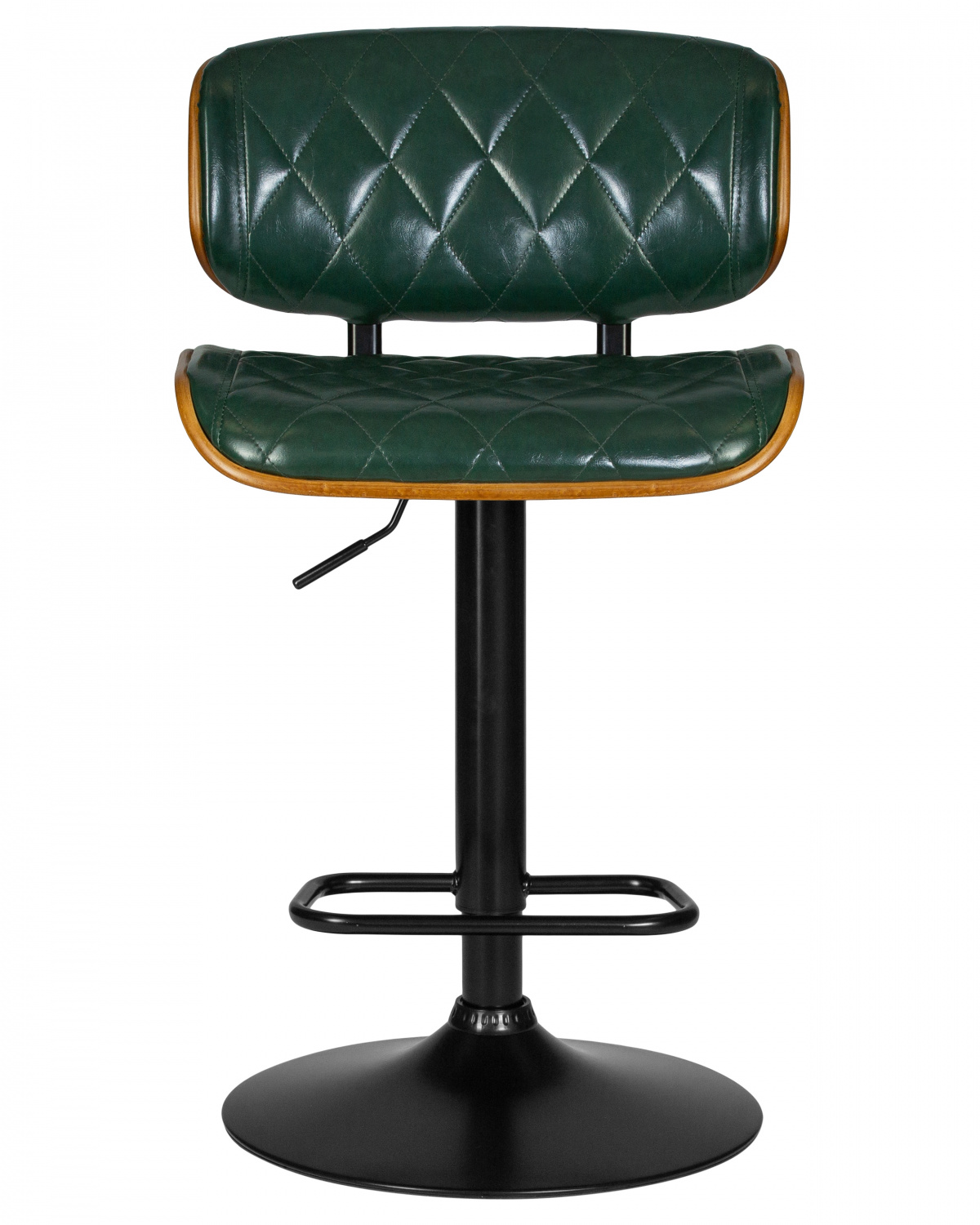 Стул барный DOBRIN MORGAN, цвет зеленый глянец PU 1890-14
