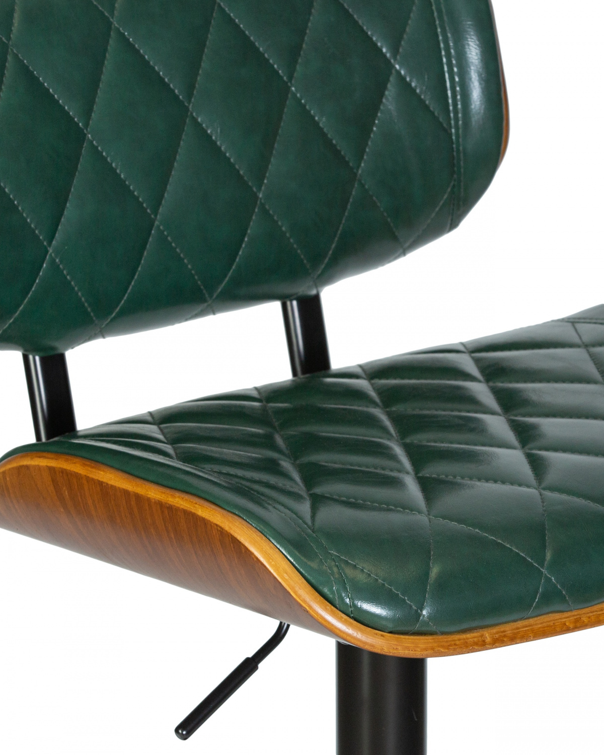 Стул барный DOBRIN MORGAN, цвет зеленый глянец PU 1890-14