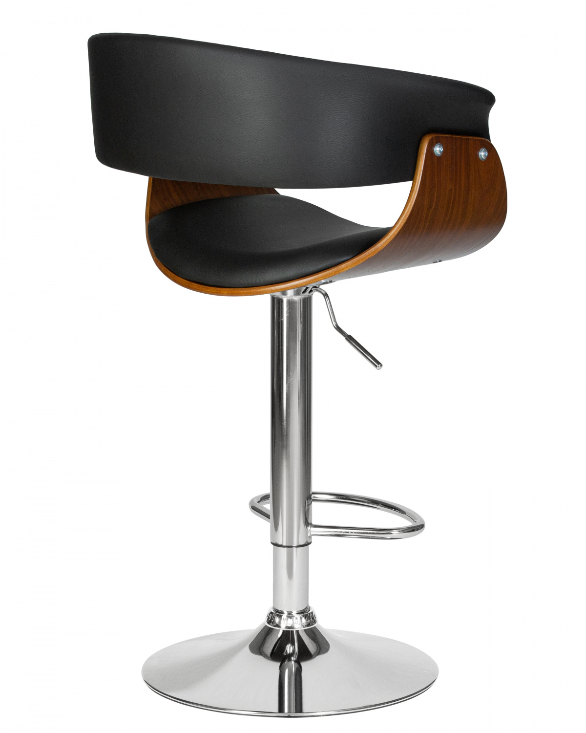 Стул барный DOBRIN OSTIN, цвет черный PU ABA 001