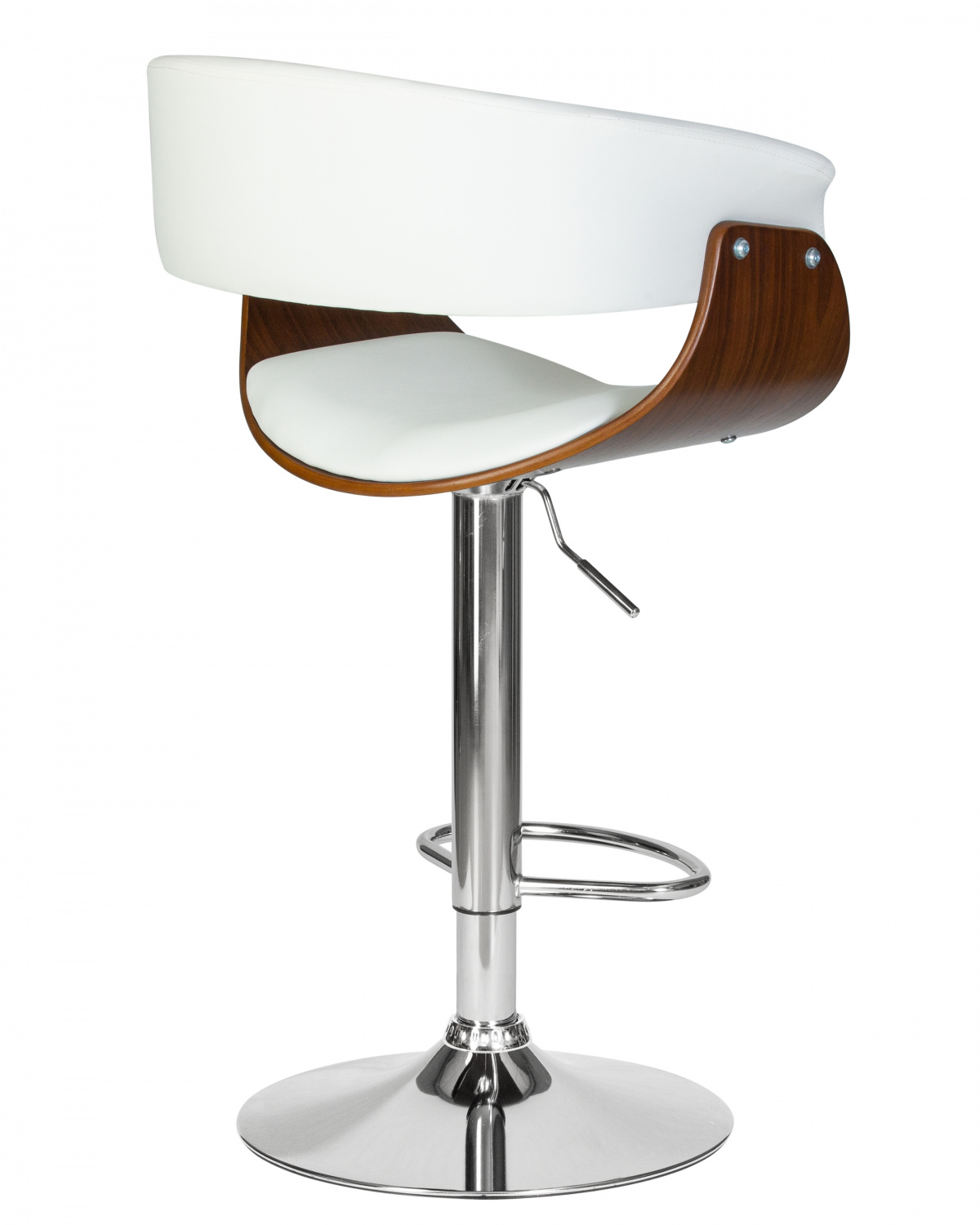 Стул барный DOBRIN OSTIN, цвет белый PU ABA 008