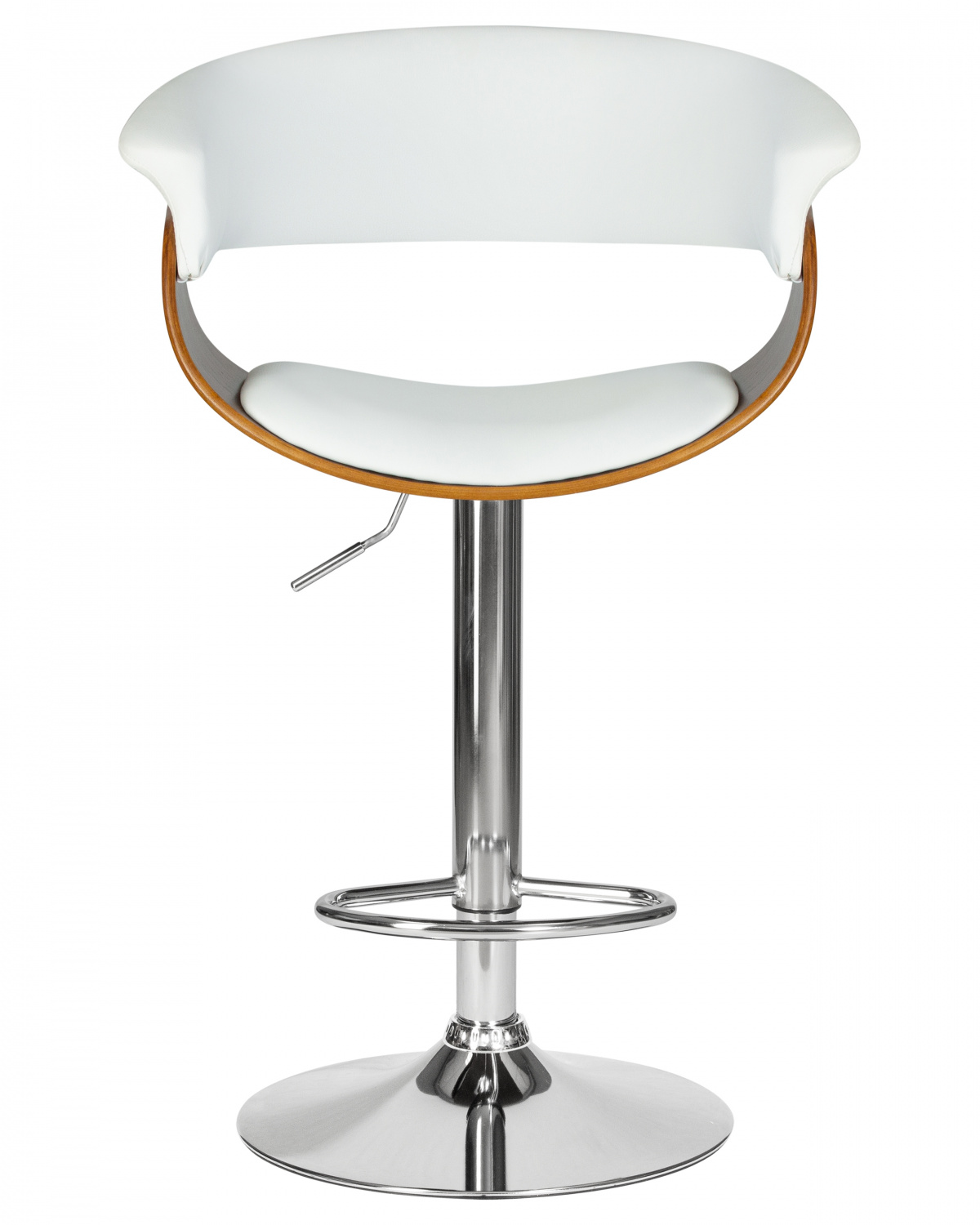 Стул барный DOBRIN OSTIN, цвет белый PU ABA 008