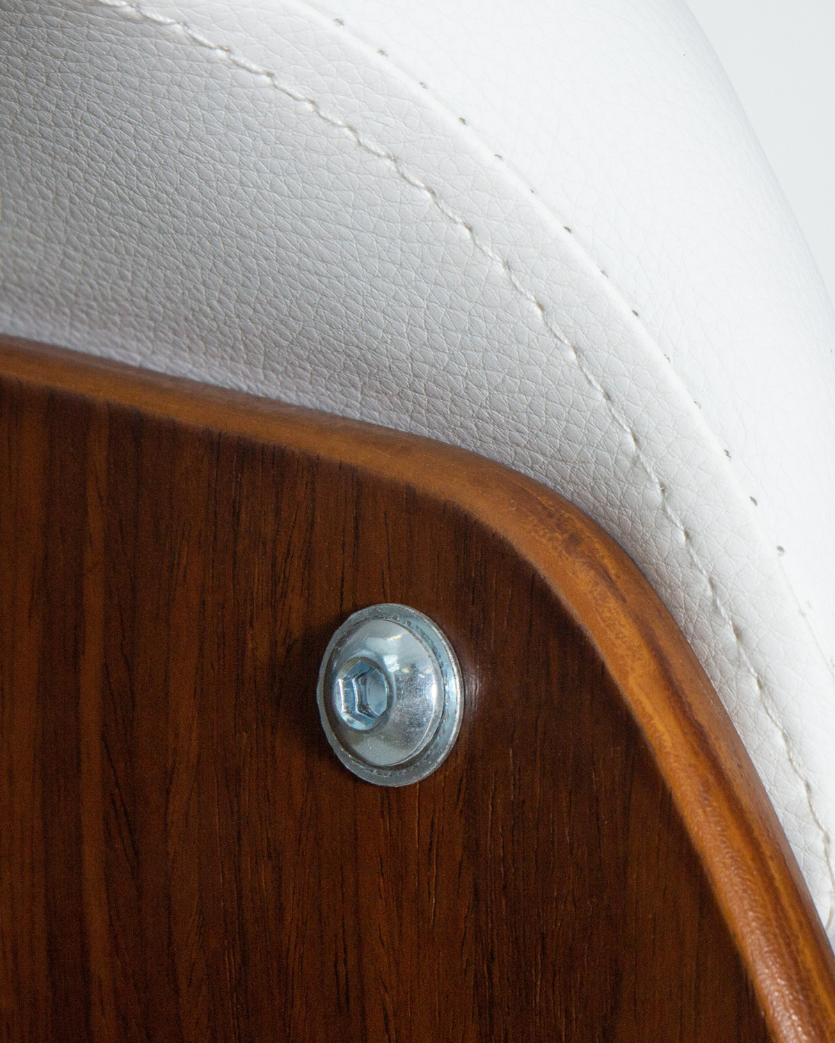 Стул барный DOBRIN OSTIN, цвет белый PU ABA 008