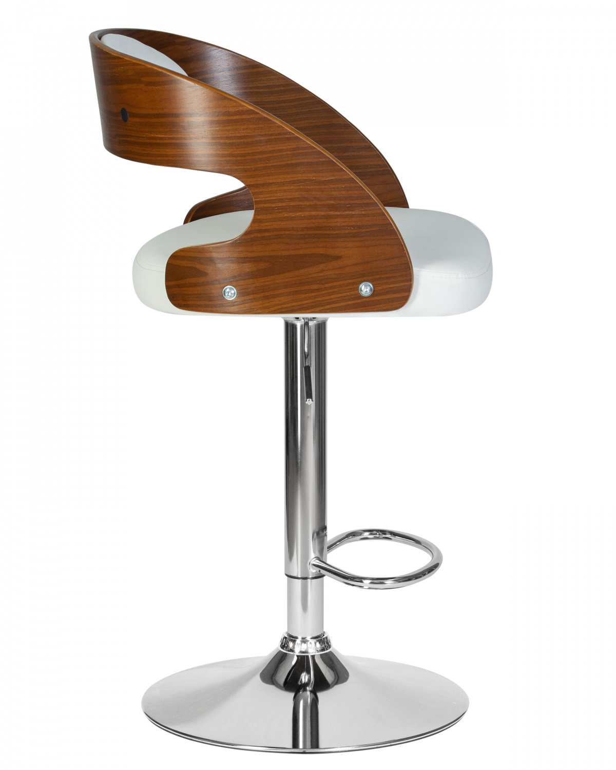 Стул барный DOBRIN NICK, цвет белый PU ABA 008