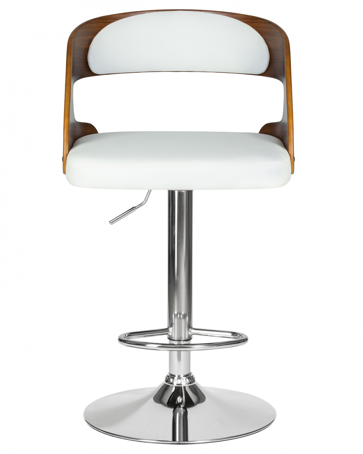 Стул барный DOBRIN NICK, цвет белый PU ABA 008