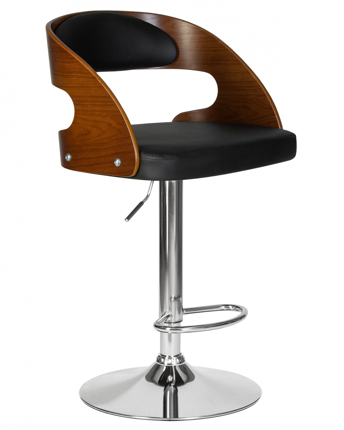 Стул барный DOBRIN NICK, цвет черный PU ABA 001