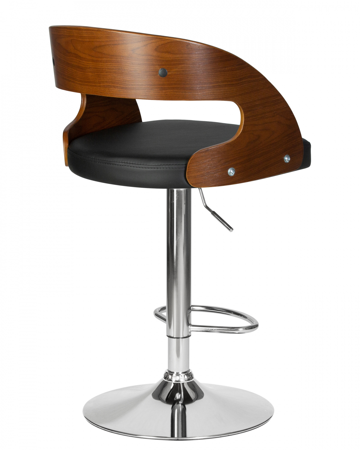 Стул барный DOBRIN NICK, цвет черный PU ABA 001