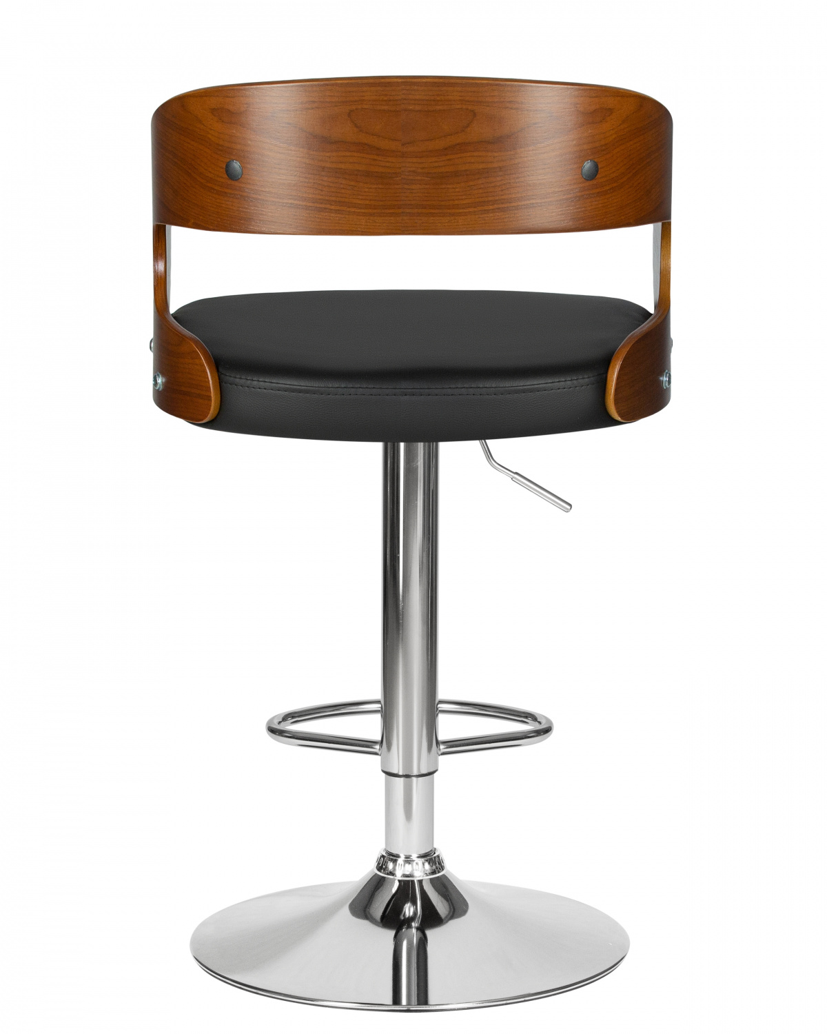 Стул барный DOBRIN NICK, цвет черный PU ABA 001