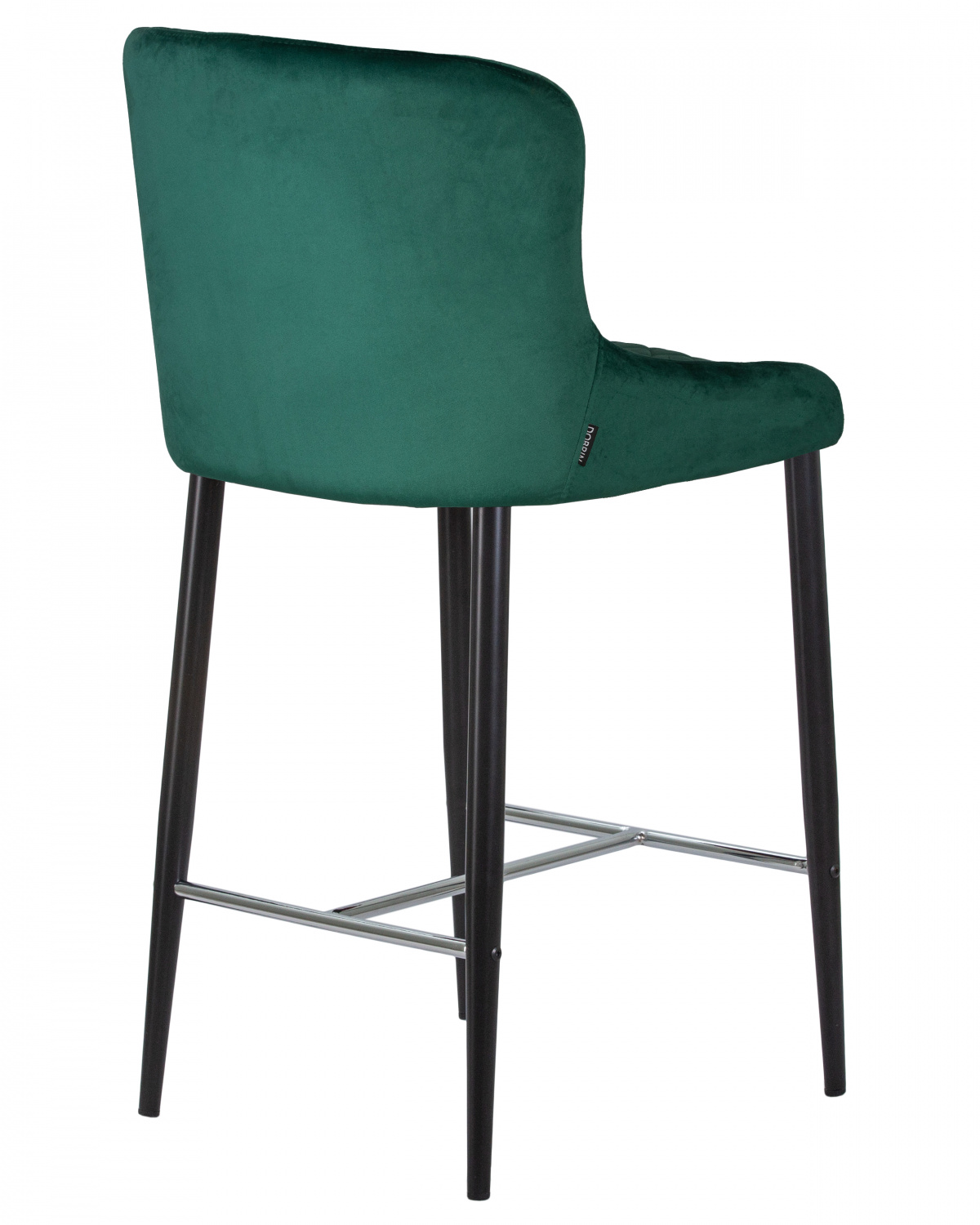 Стул полубарный DOBRIN CHRISTIAN'65, черные ножки, зеленый велюр (V108-64)