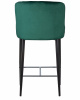 Стул полубарный DOBRIN CHRISTIAN'65, черные ножки, зеленый велюр (V108-64)