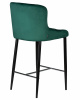 Стул барный DOBRIN CHRISTIAN'75, черные ножки, зеленый велюр (V108-64)