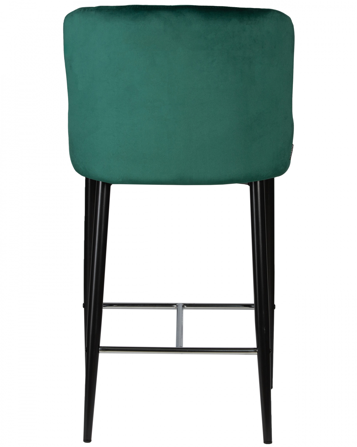 Стул барный DOBRIN CHRISTIAN'75, черные ножки, зеленый велюр (V108-64)