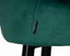 Стул барный DOBRIN CHRISTIAN'75, черные ножки, зеленый велюр (V108-64)