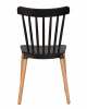 Стул обеденный DOBRIN THEO, ножки светлый бук, цвет черный (B-03)