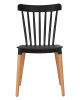 Стул обеденный DOBRIN THEO, ножки светлый бук, цвет черный (B-03)