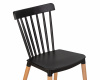 Стул обеденный DOBRIN THEO, ножки светлый бук, цвет черный (B-03)