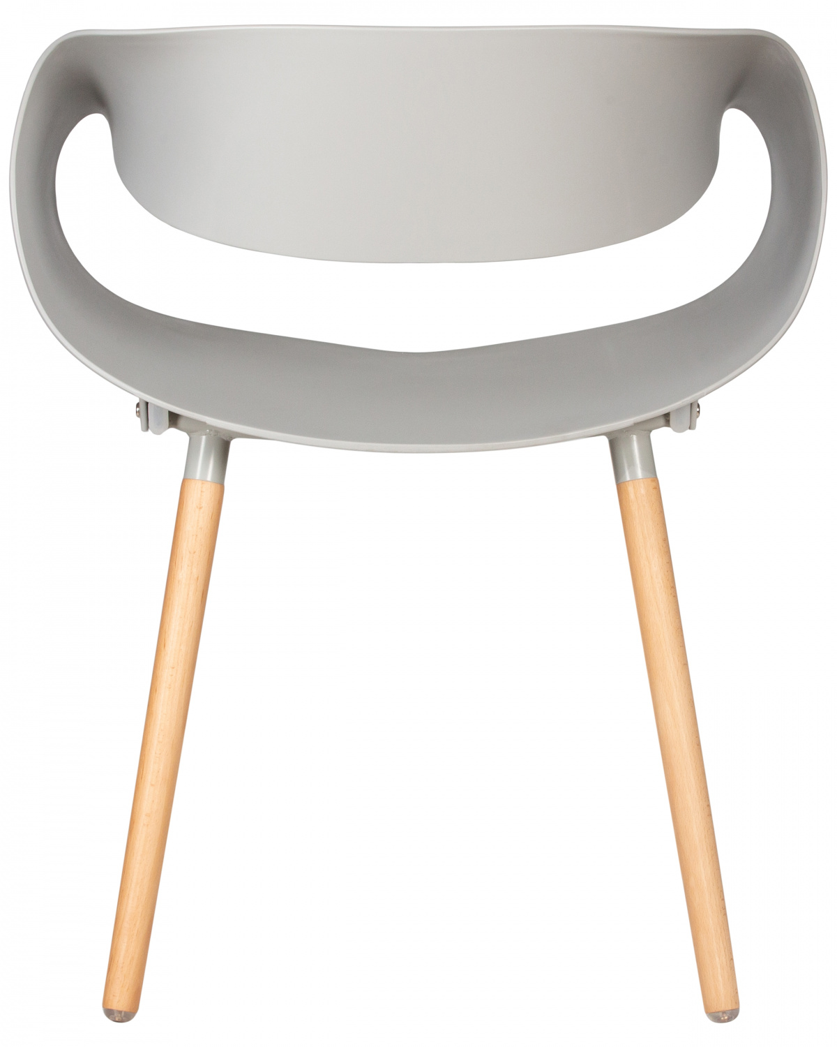 Стул обеденный DOBRIN ALIEN, ножки светлый бук, цвет светло-серый (GR-01)