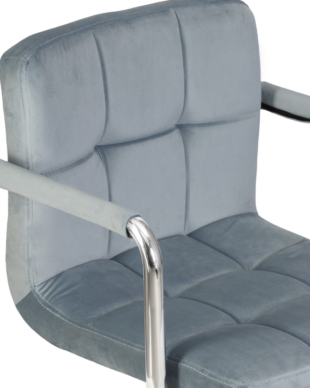 Офисное кресло для персонала DOBRIN TERRY, пудрово-голубой велюр (MJ9-74)