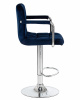 Стул барный DOBRIN KRUGER ARM, синий велюр (MJ9-117)