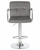 Стул барный DOBRIN KRUGER ARM, серый велюр (MJ9-75)