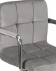 Стул барный DOBRIN KRUGER ARM, серый велюр (MJ9-75)