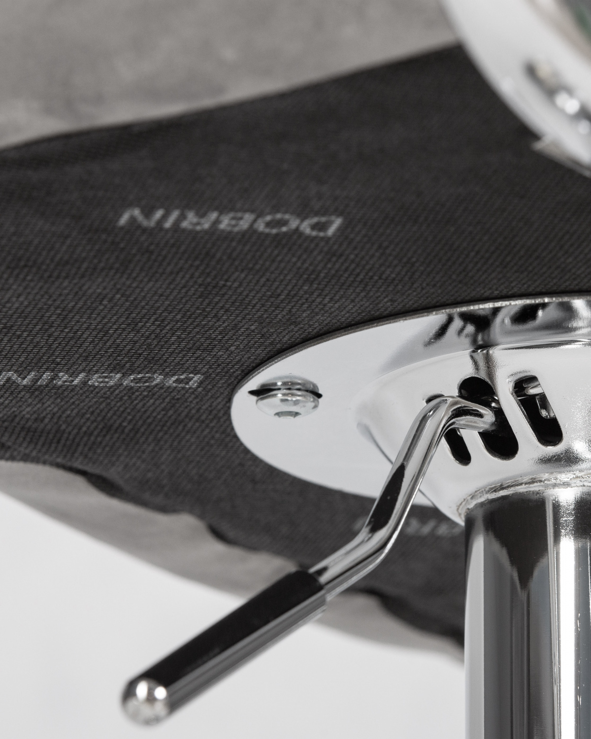 Стул барный DOBRIN KRUGER ARM, серый велюр (MJ9-75)