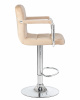 Стул барный DOBRIN KRUGER ARM, бежевый велюр (MJ9-10)