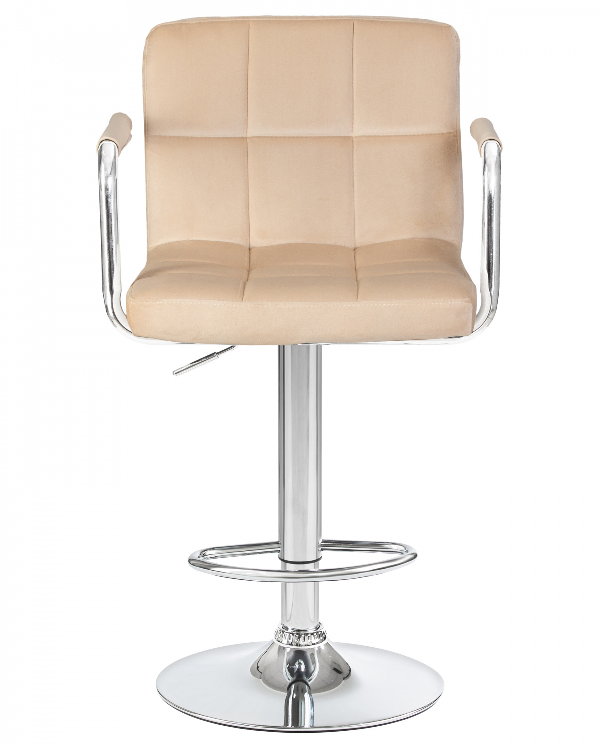 Стул барный DOBRIN KRUGER ARM, бежевый велюр (MJ9-10)