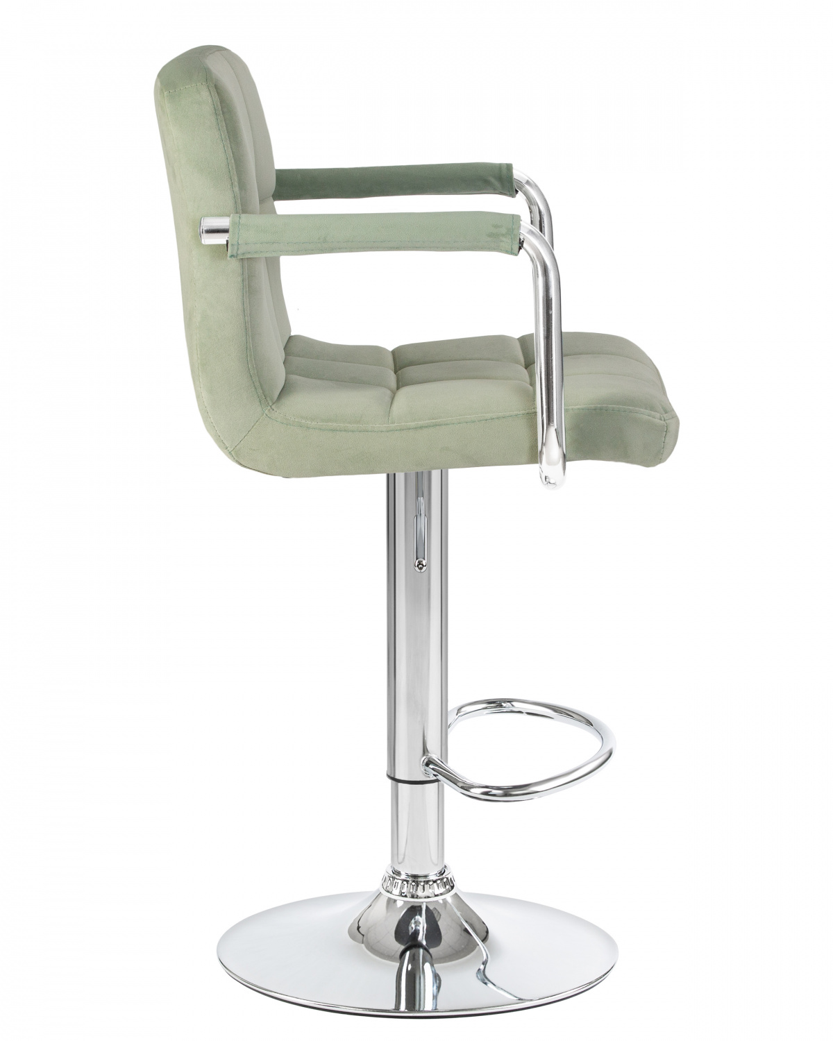 Стул барный DOBRIN KRUGER ARM, мятный велюр (MJ9-87)