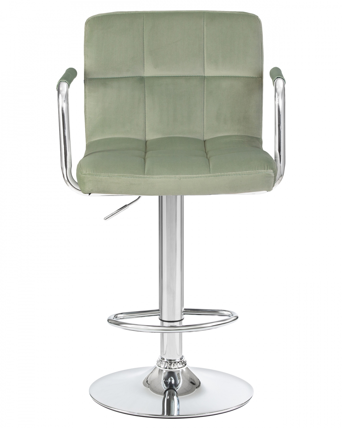 Стул барный DOBRIN KRUGER ARM, мятный велюр (MJ9-87)