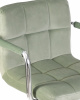 Стул барный DOBRIN KRUGER ARM, мятный велюр (MJ9-87)