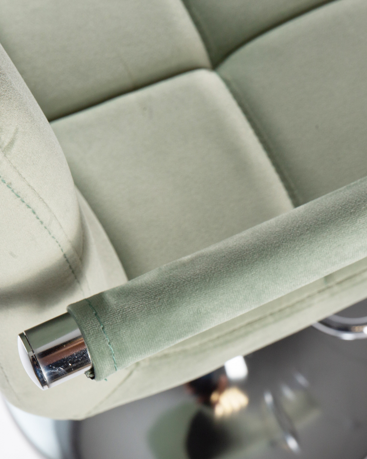 Стул барный DOBRIN KRUGER ARM, мятный велюр (MJ9-87)