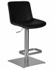Стул барный DOBRIN ALDO, черный PU YP33-19, основание из нержавеющей стали