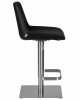 Стул барный DOBRIN ALDO, черный PU YP33-19, основание из нержавеющей стали