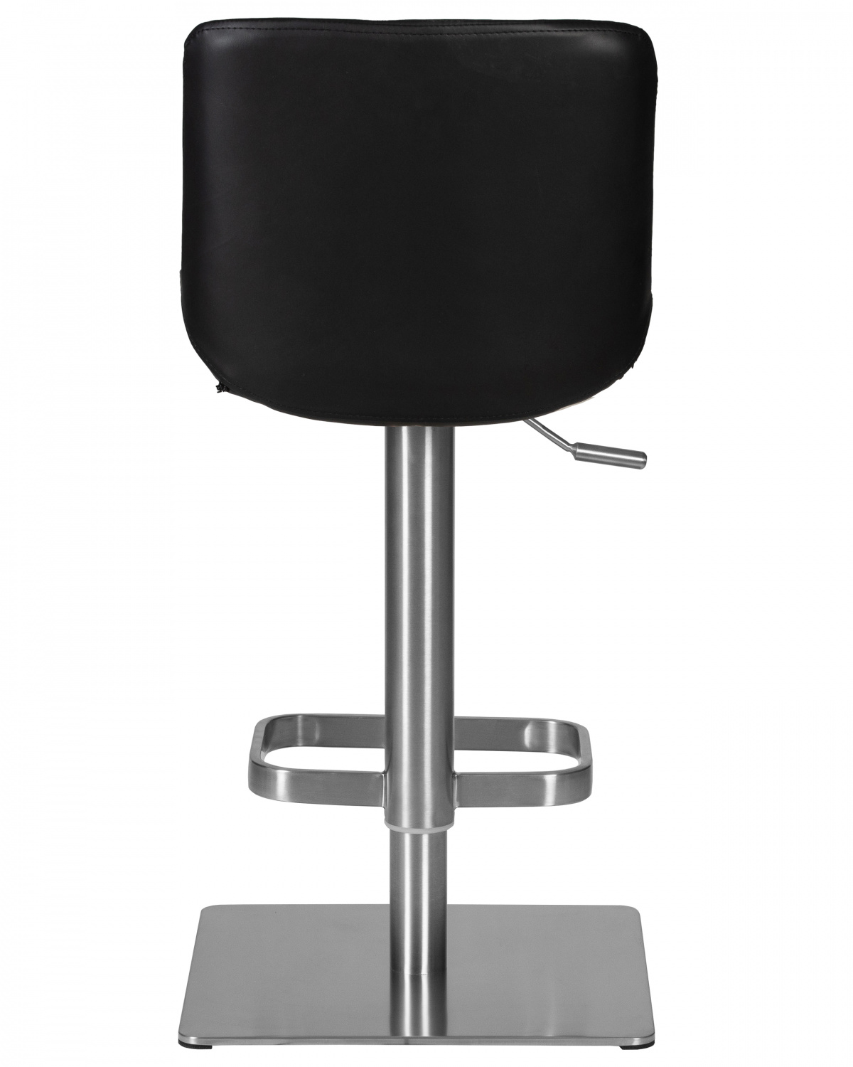 Стул барный DOBRIN ALDO, черный PU YP33-19, основание из нержавеющей стали