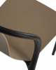 Стул обеденный DOBRIN ADAM, черный/бежевый