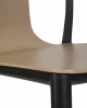 Стул обеденный DOBRIN ADAM, черный/бежевый